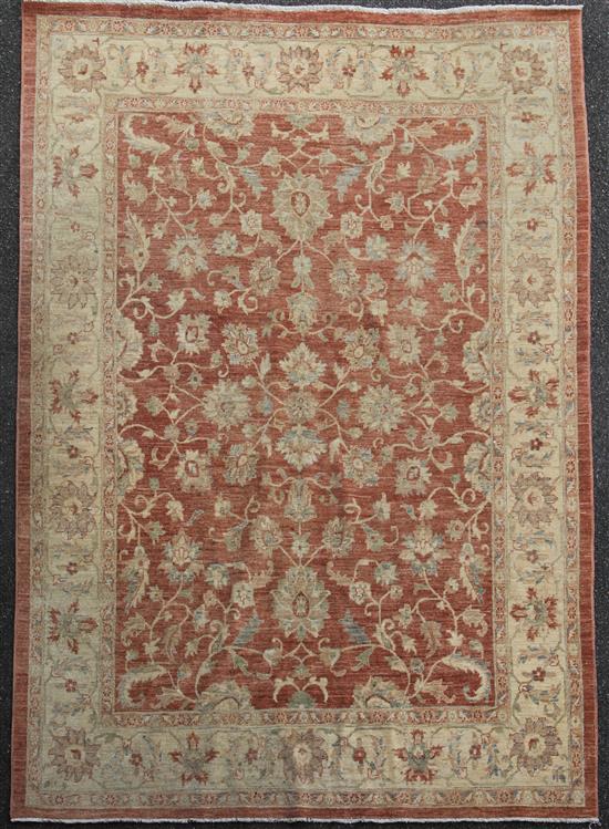 An Aubusson style carpet, 10ft 3in by 8ft 2in.
